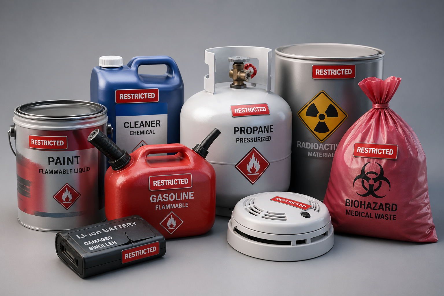 Hazardous waste materials we cannot accept at our recycling facility